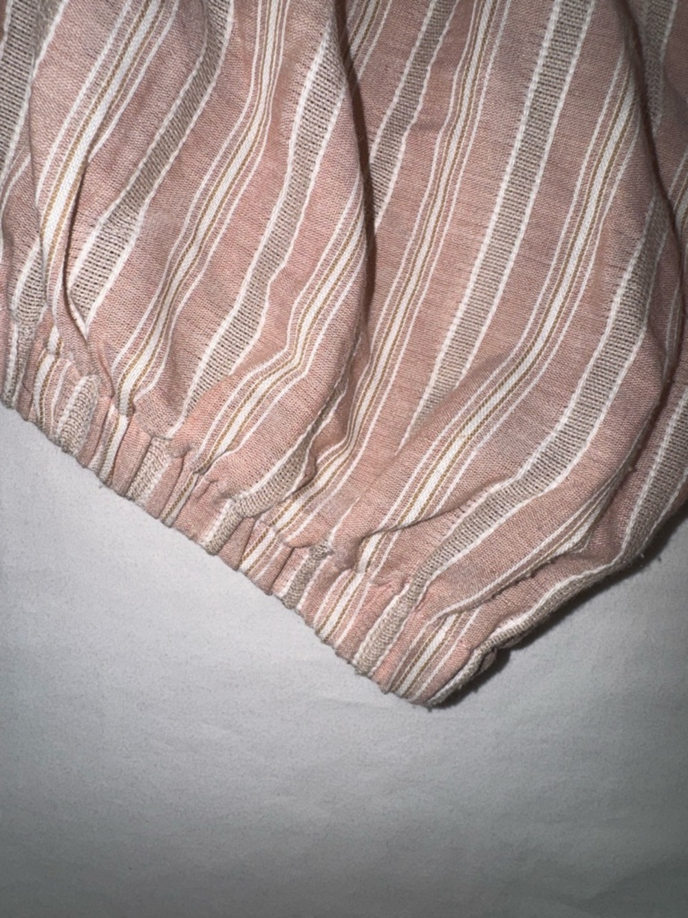 ROOLEE Pink Striped Button-Front Blouse M - Picture 4 of 5